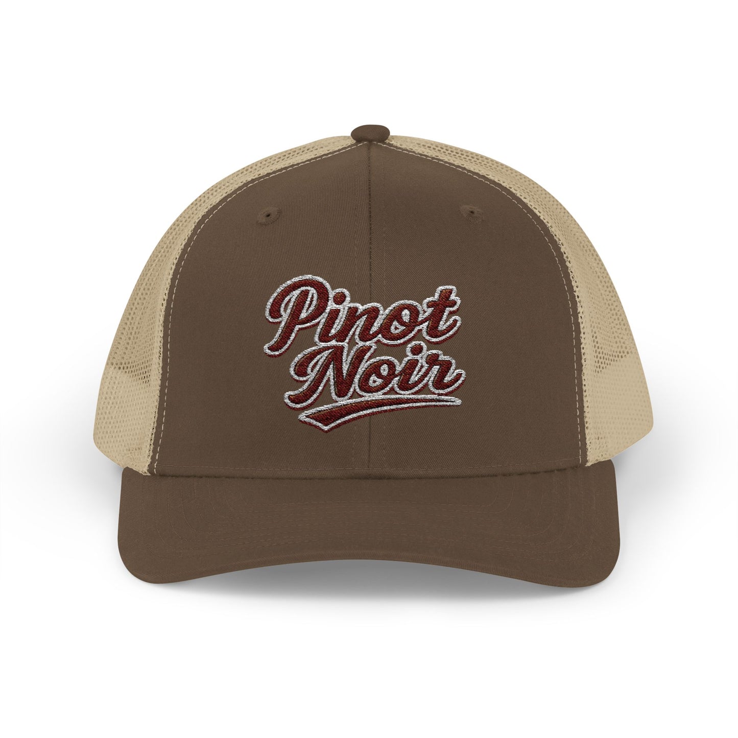 "Pinot Noir" Embroidered Trucker Cap
