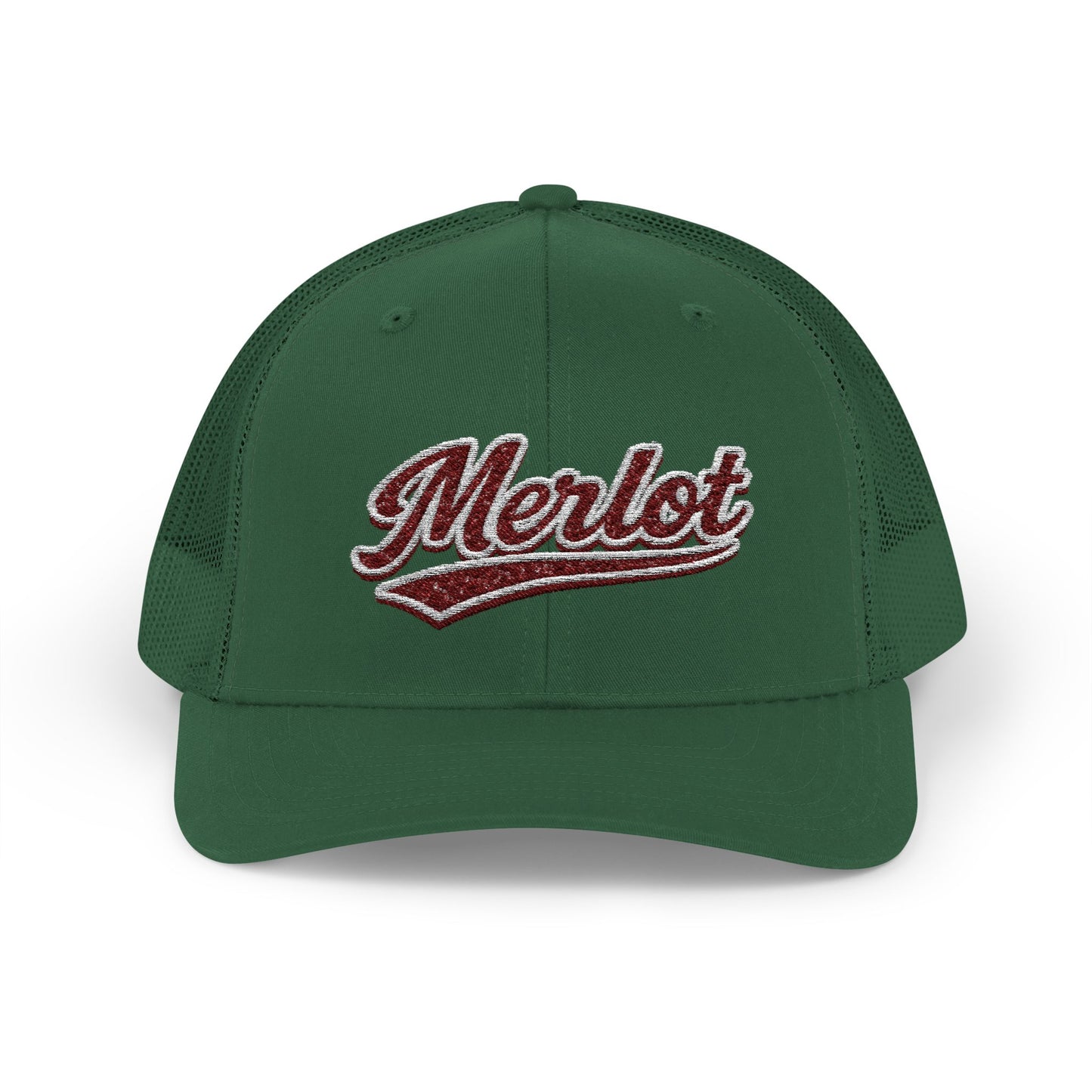 "Merlot" Embroidered Trucker Hat