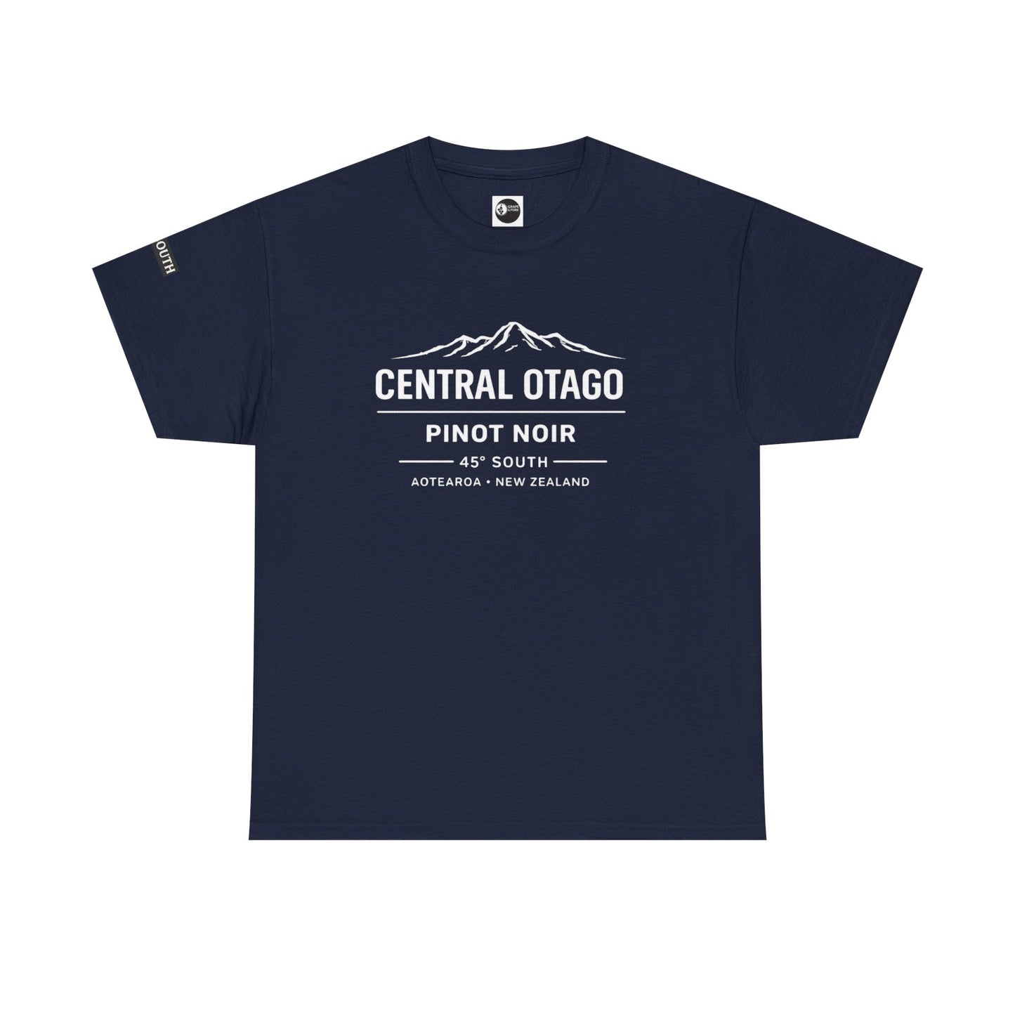 "Central Otago Pinot Noir – 45° South" Wine Region T-Shirt