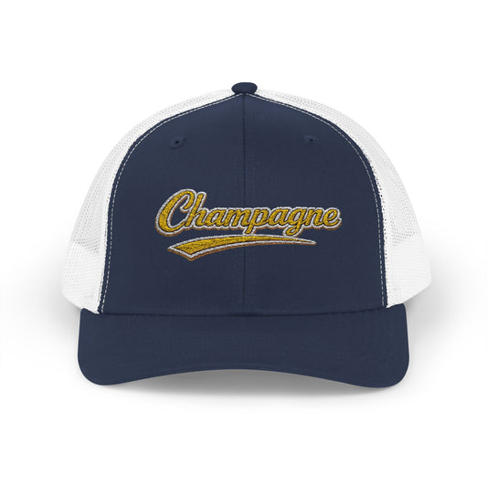 "Champagne" Embroidered Trucker Hat