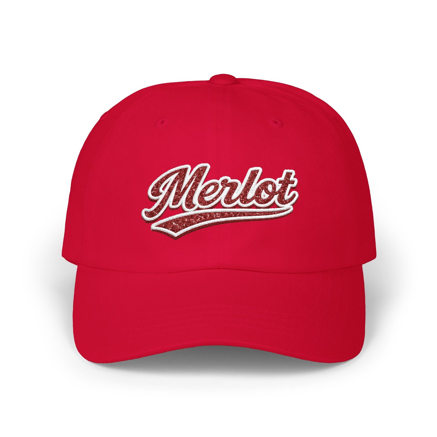 "Merlot" Embroidery Dad Hat