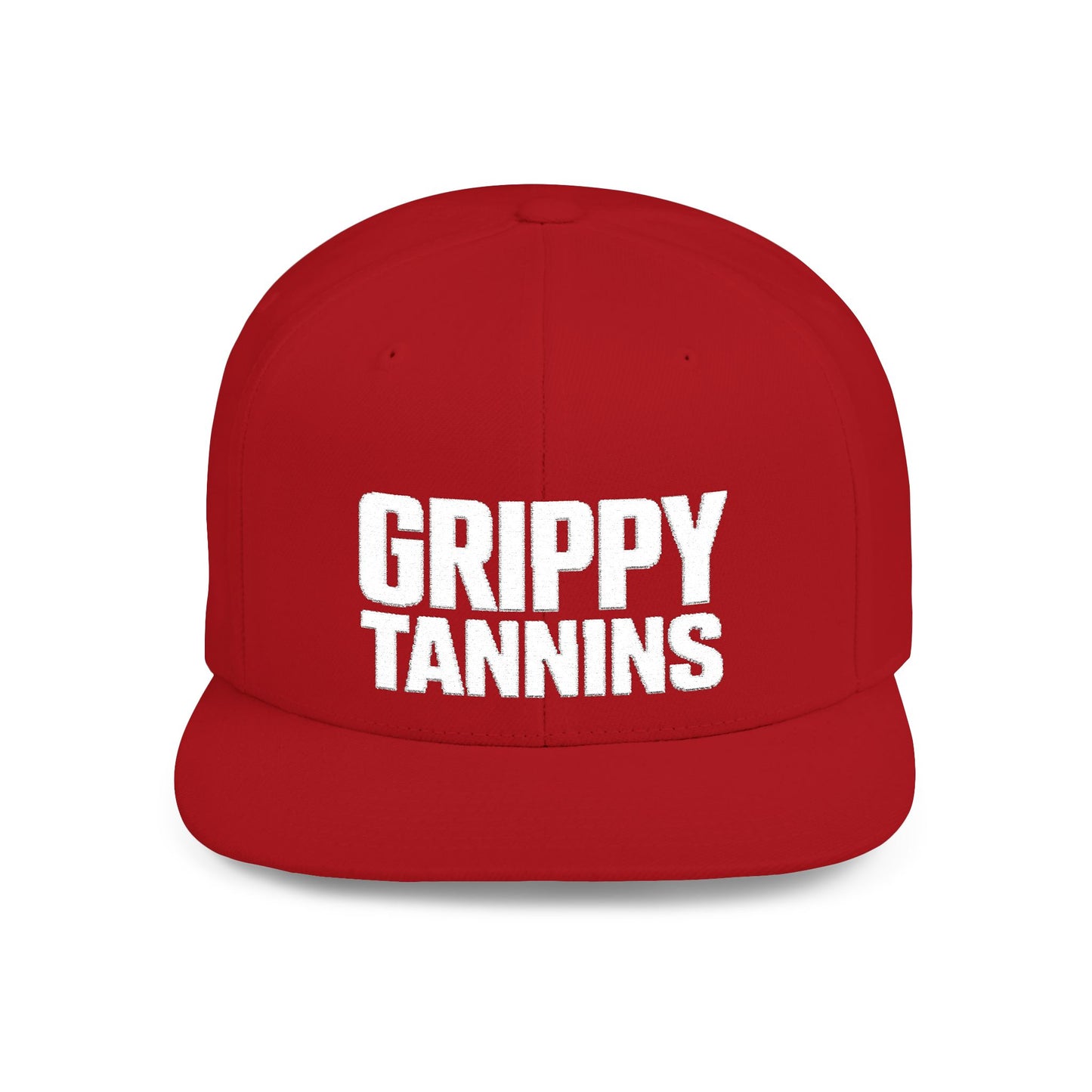 "Grippy Tannins" Embroidered Snapback Hat
