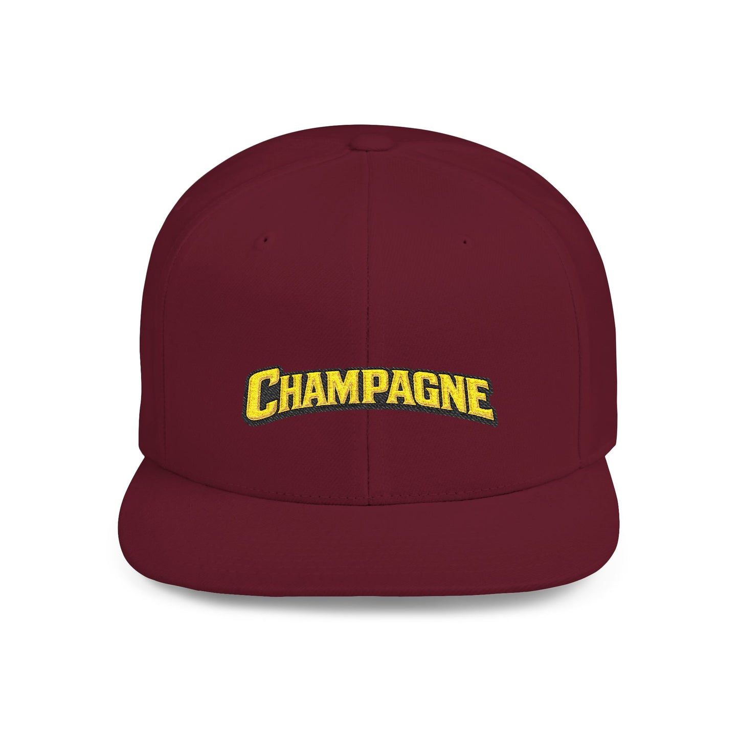"Champagne" Flat Bill Snapback Hat