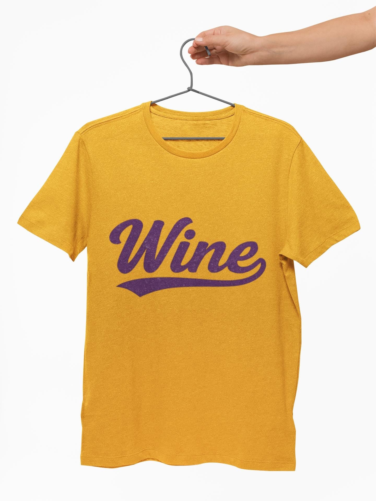 Retro Wine Script Tee | Funny Wine Shirt