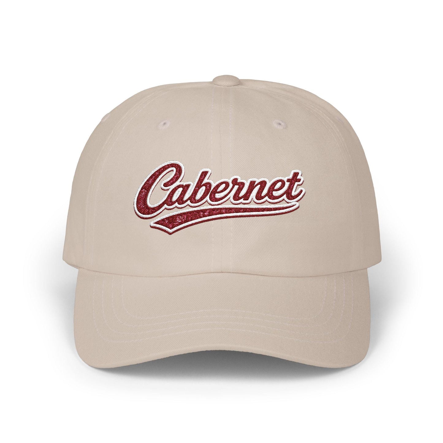 Cabernet Dad Hat, Embroidered Wine Cap, Wine Lover Gift, Vineyard Style