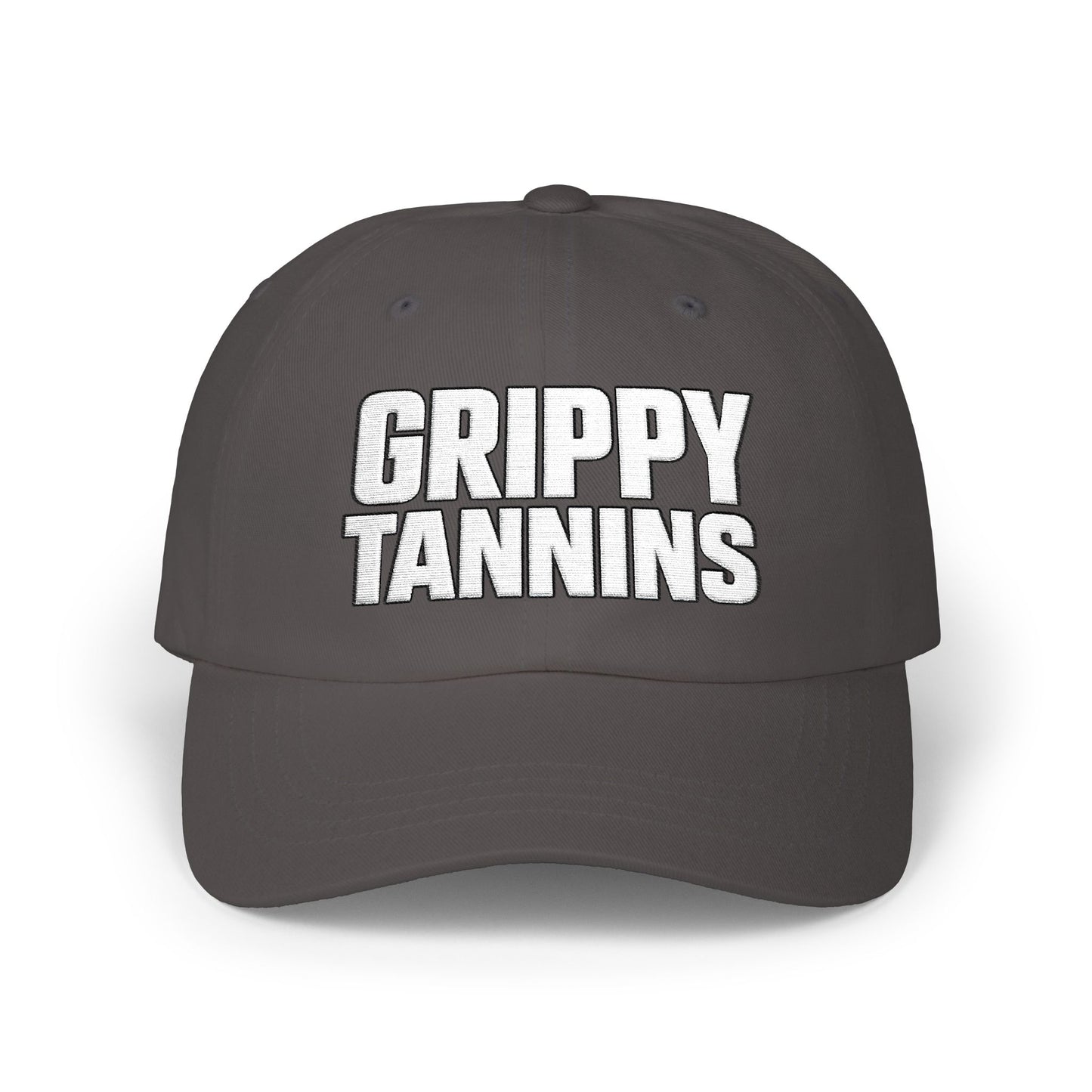 "Grippy Tannins" Classic Dad Cap – Vintage Embroidered Baseball Hat
