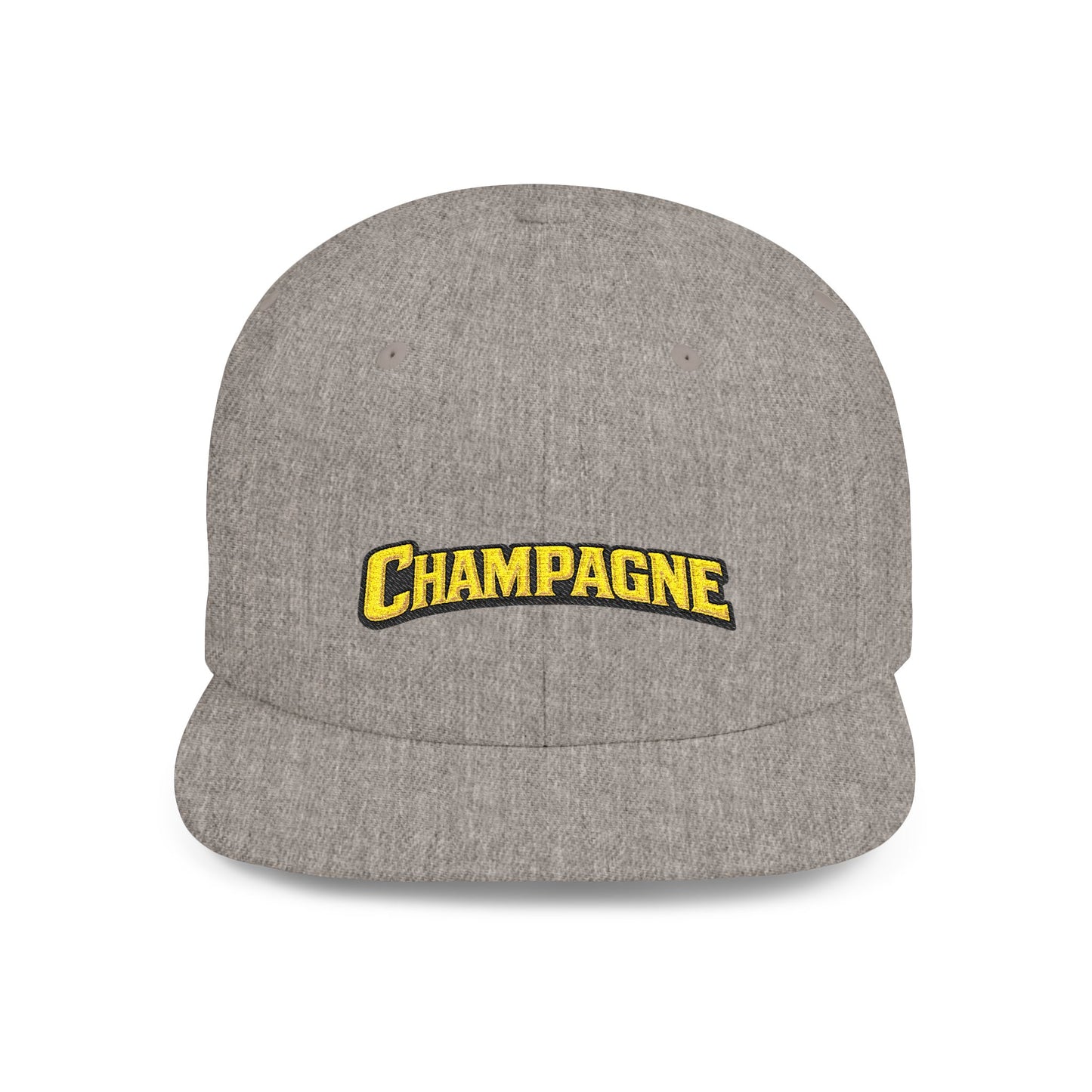 "Champagne" Flat Bill Snapback Hat