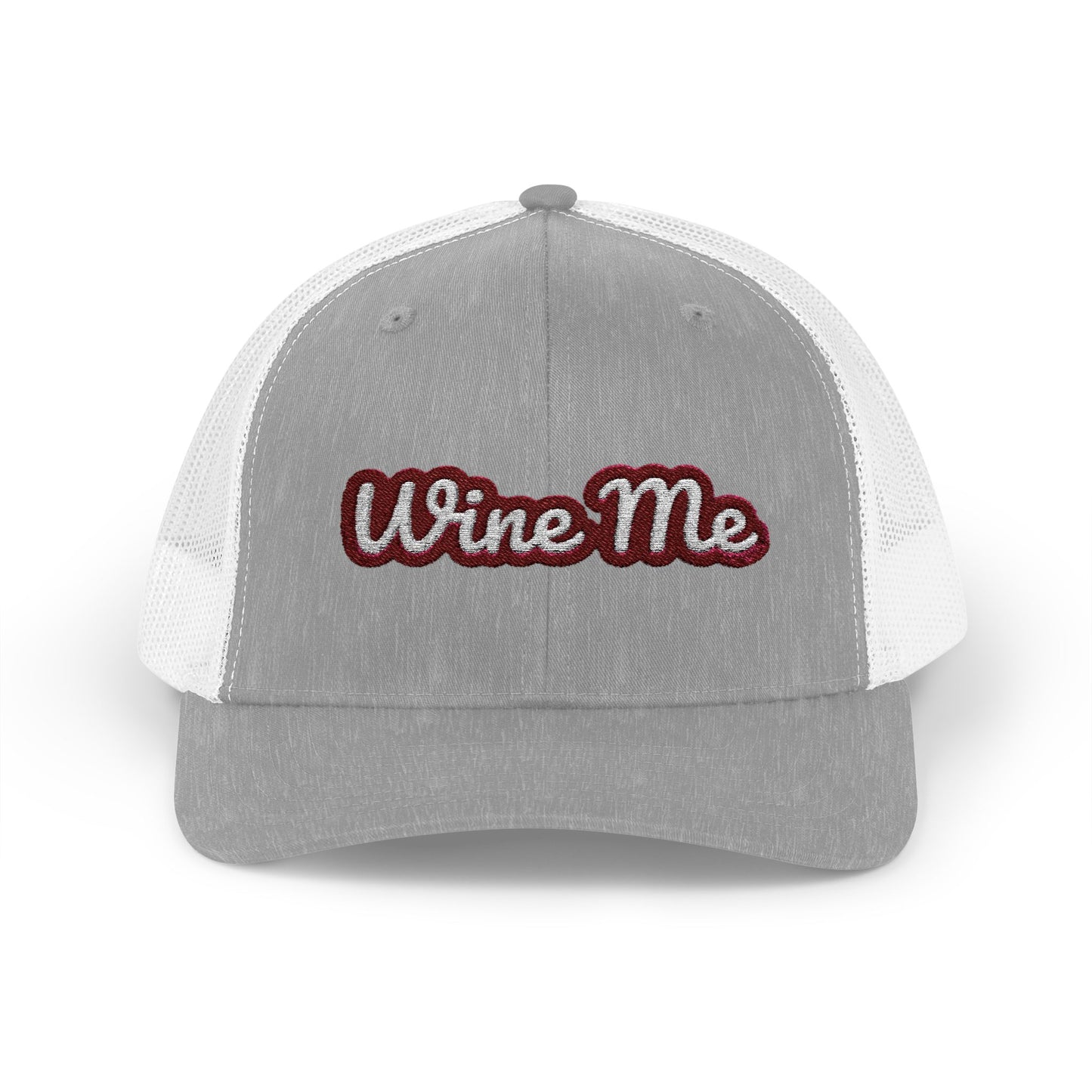 "Wine Me" Embroidered Trucker Hat