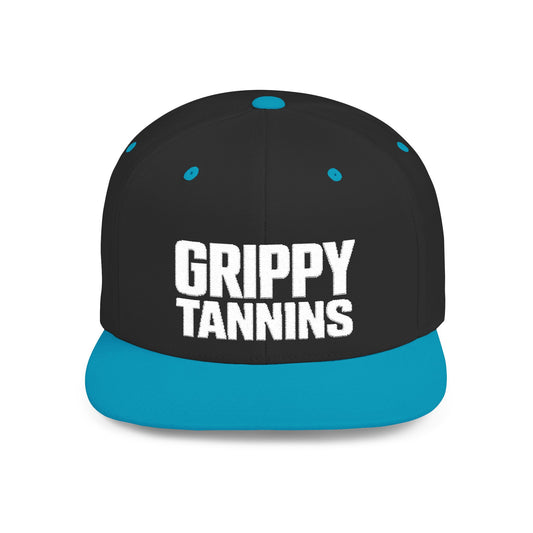 "Grippy Tannins" Embroidered Snapback Hat