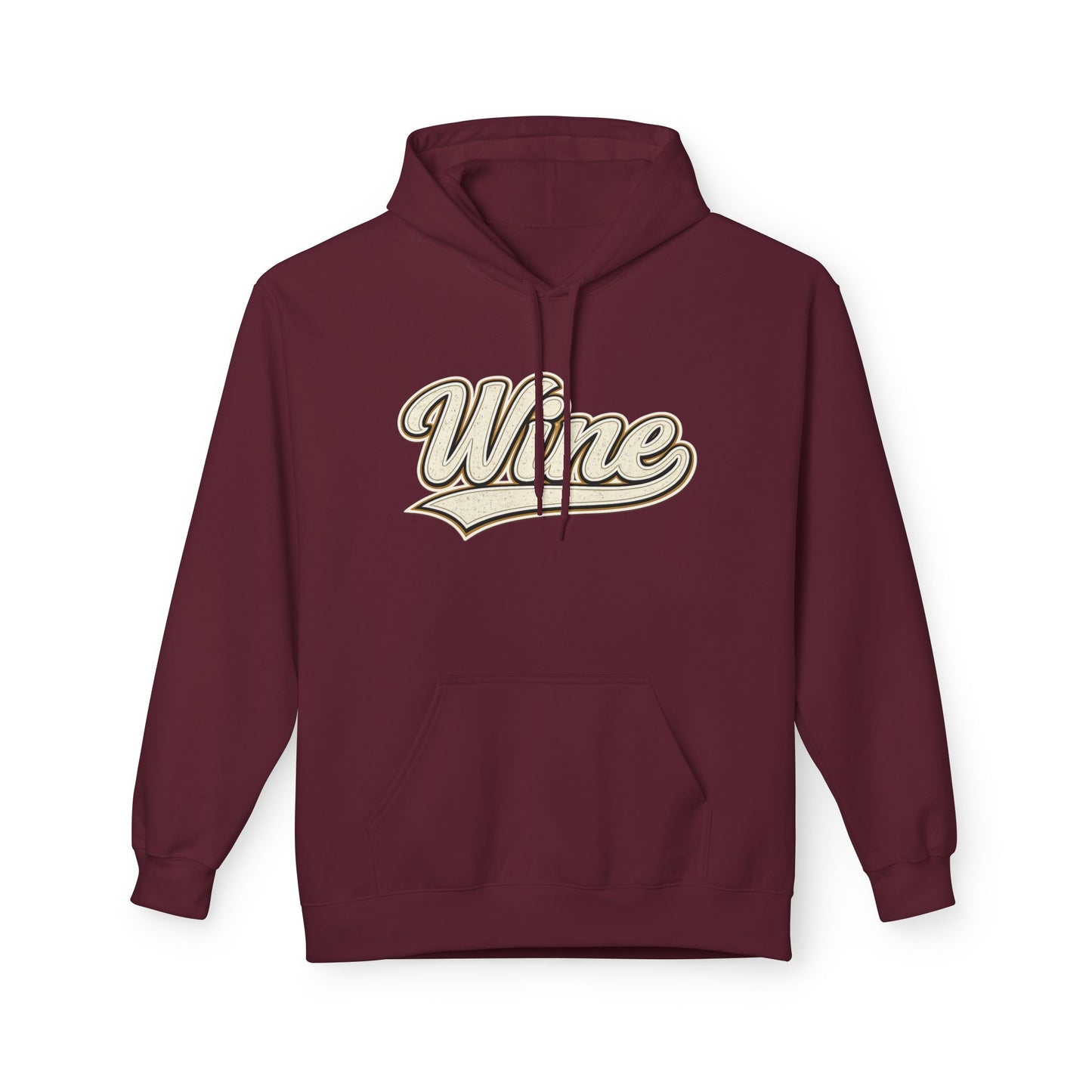 "Wine" White Script Hoodie - Limited Edition