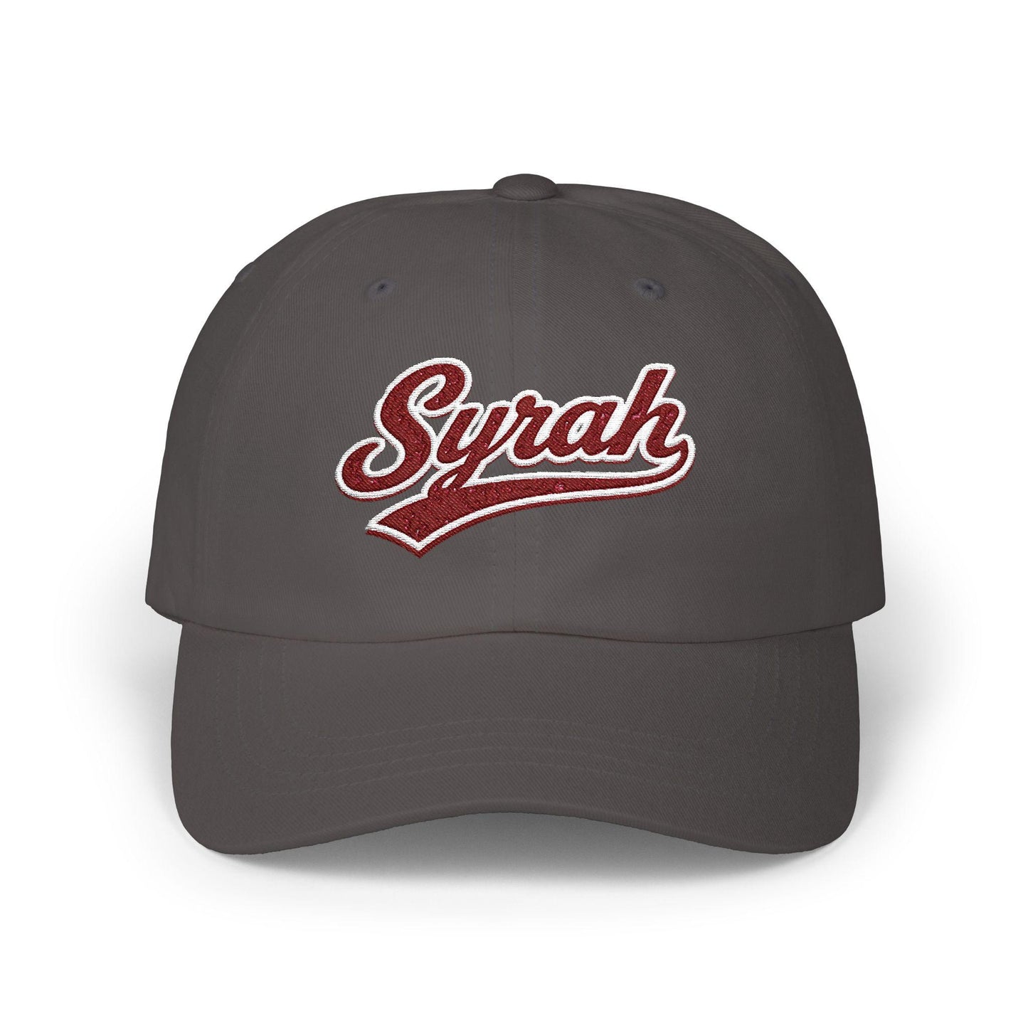 Syrah Dad Hat, Embroidered Wine Cap, Wine Lover Gift, Vineyard Style