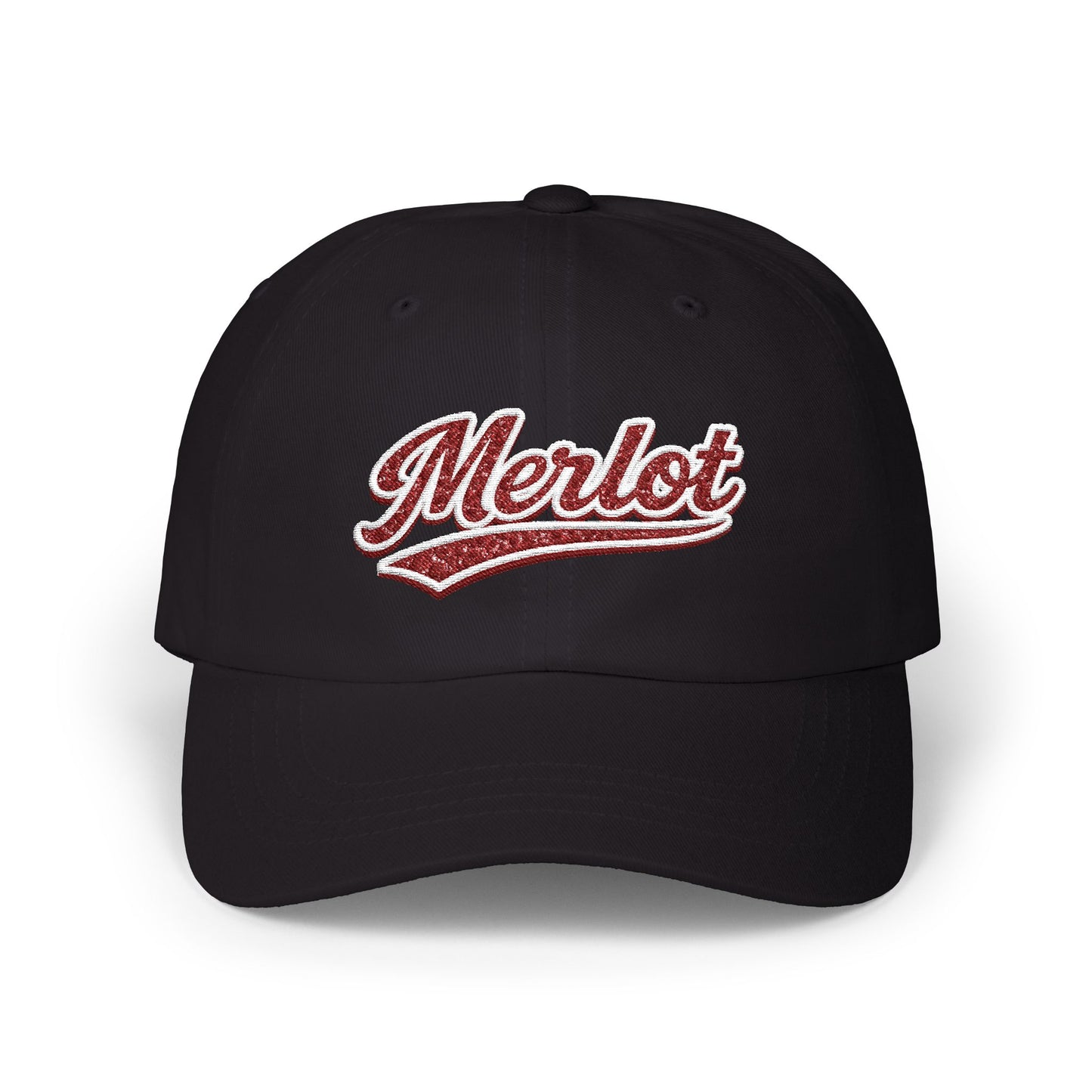 "Merlot" Embroidery Dad Hat