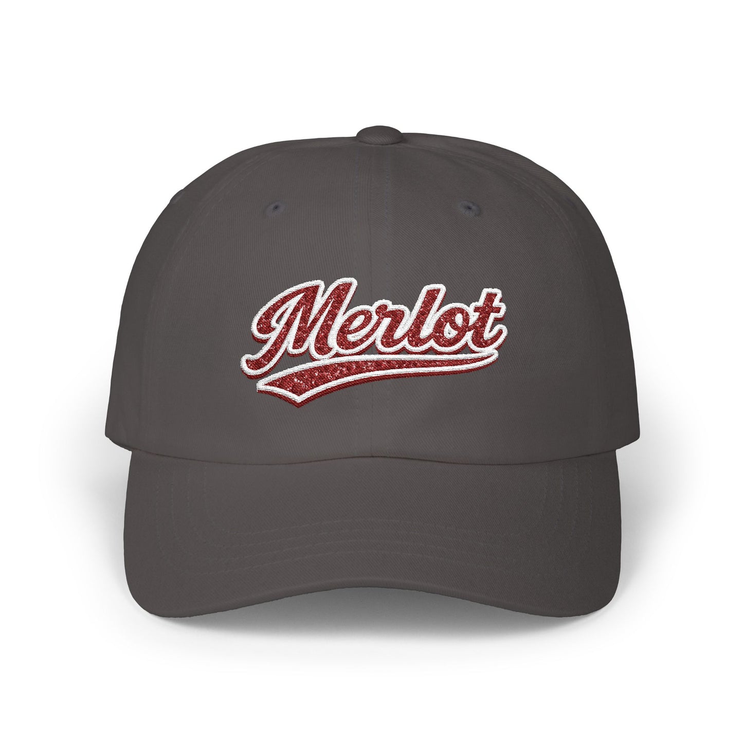 "Merlot" Embroidery Dad Hat