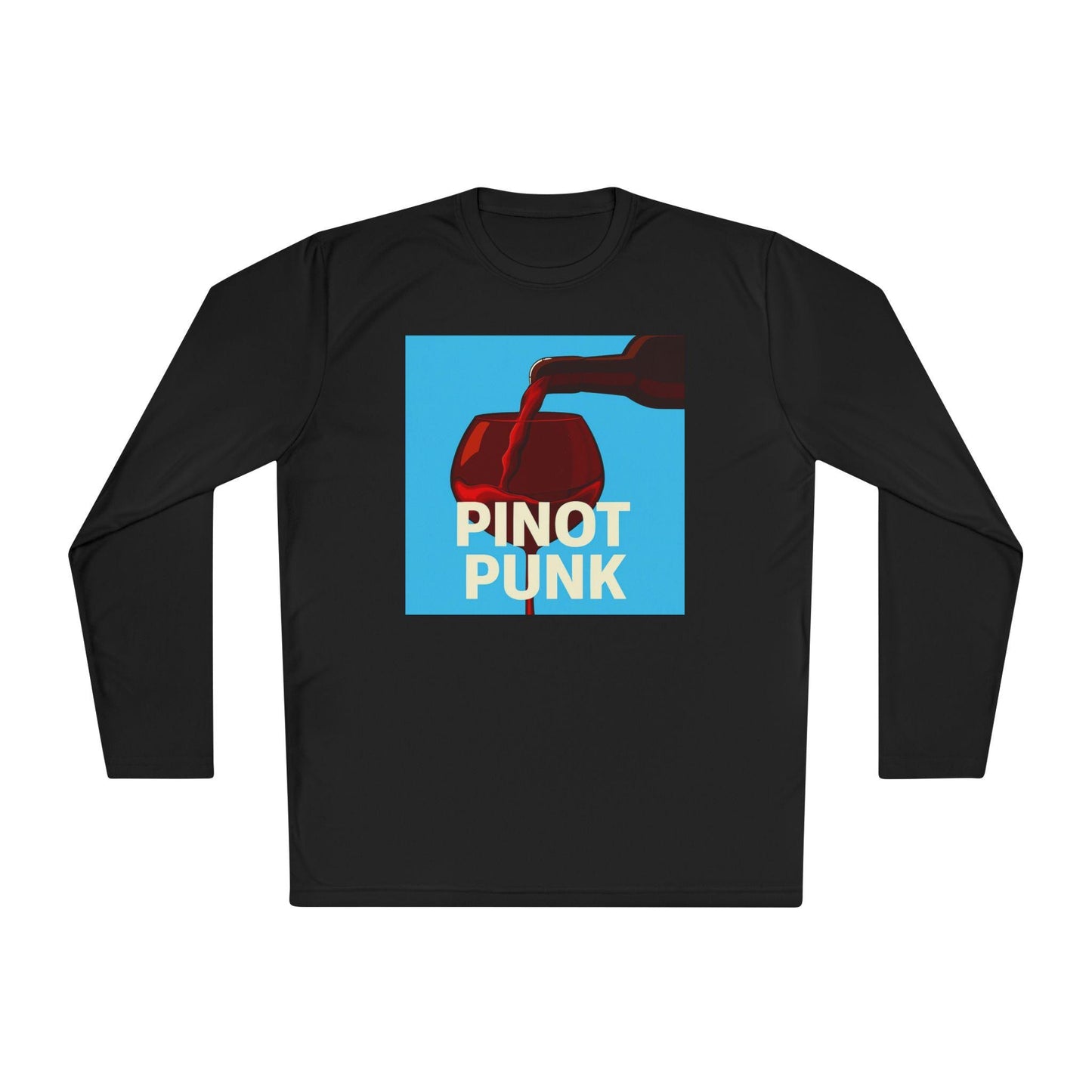Pinot Punk Graphic Long Sleeve Shirt, Edgy Wine Tee