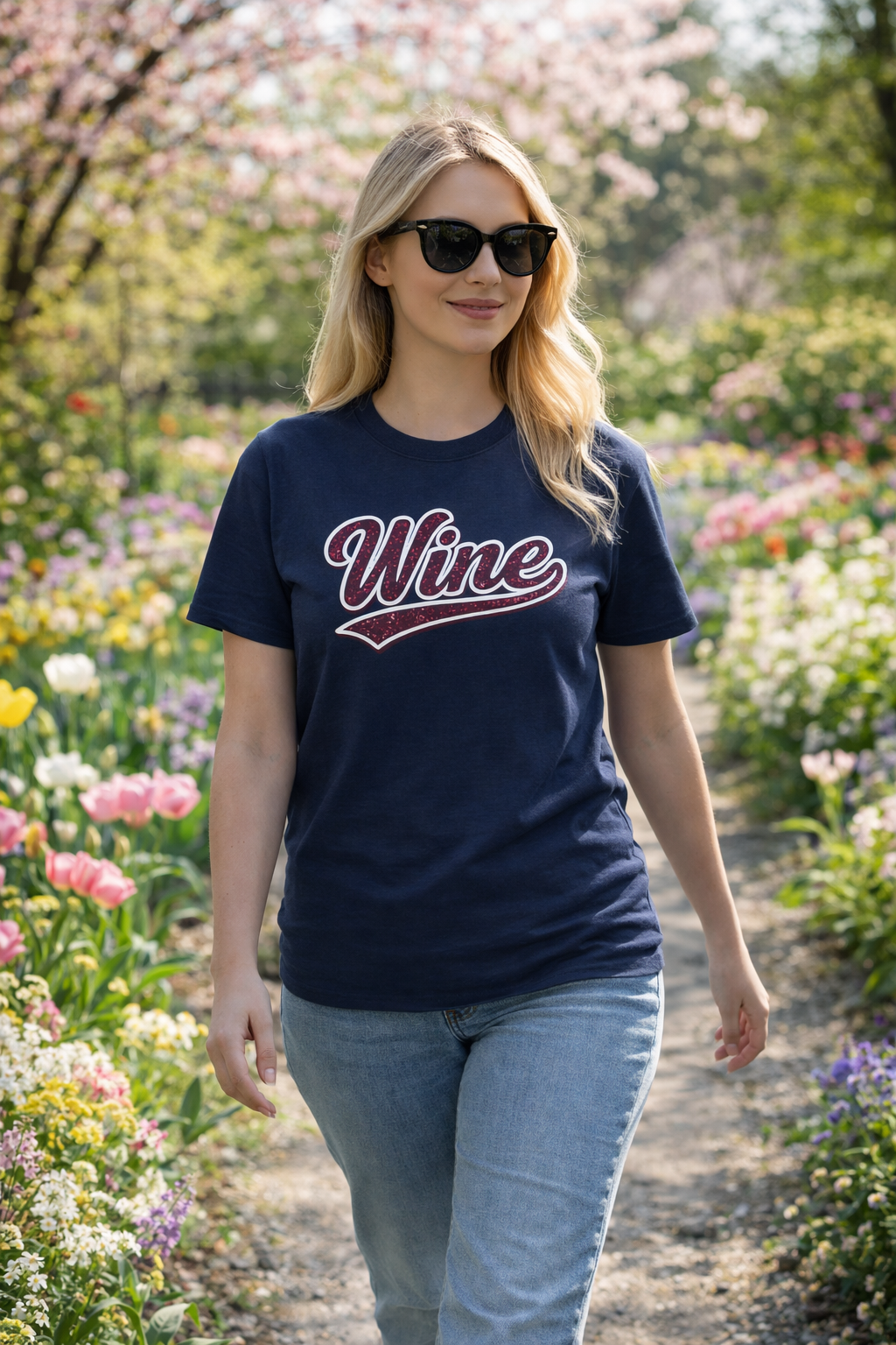 "Wine" Script T-Shirt