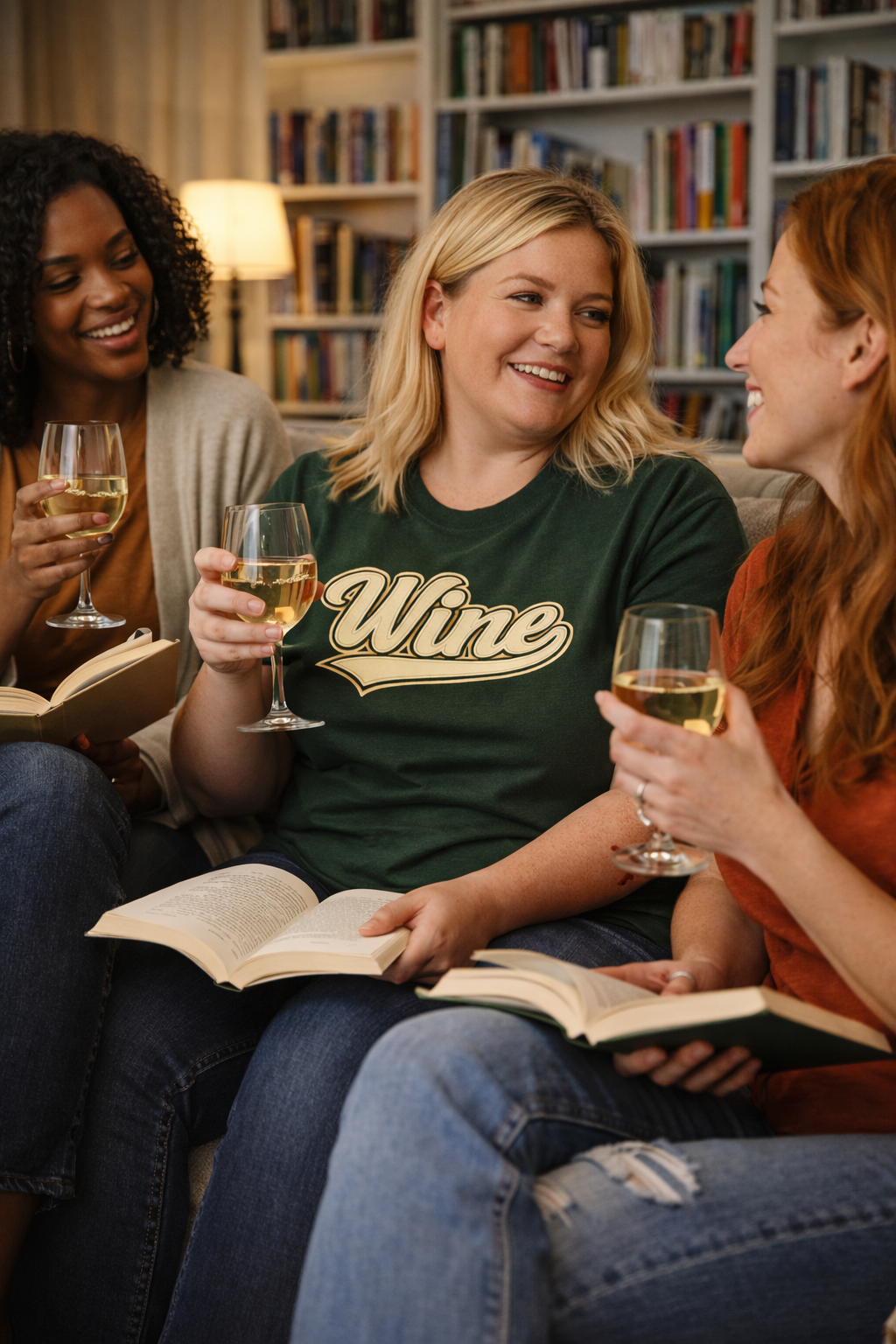 "Wine" Script Tee – The Color Series