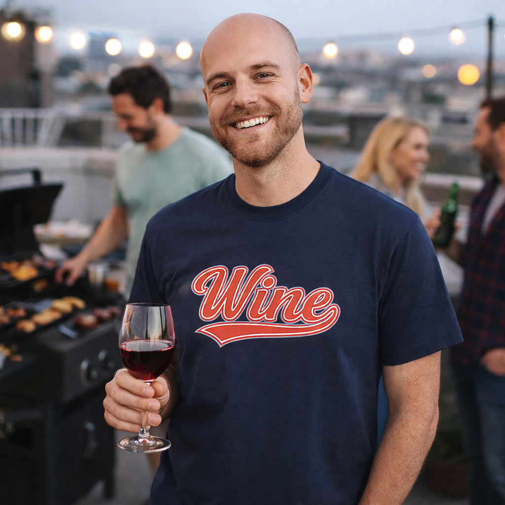 "Wine" Script Tee – The Color Series