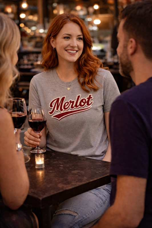 "Merlot" Script T-Shirt