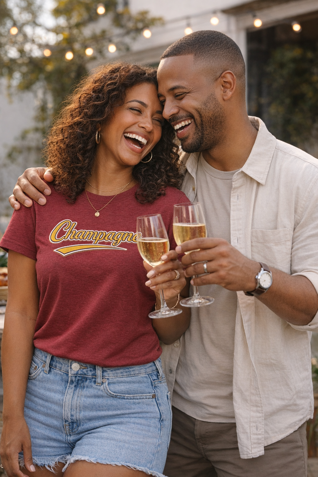 "Champagne" Script T-Shirt