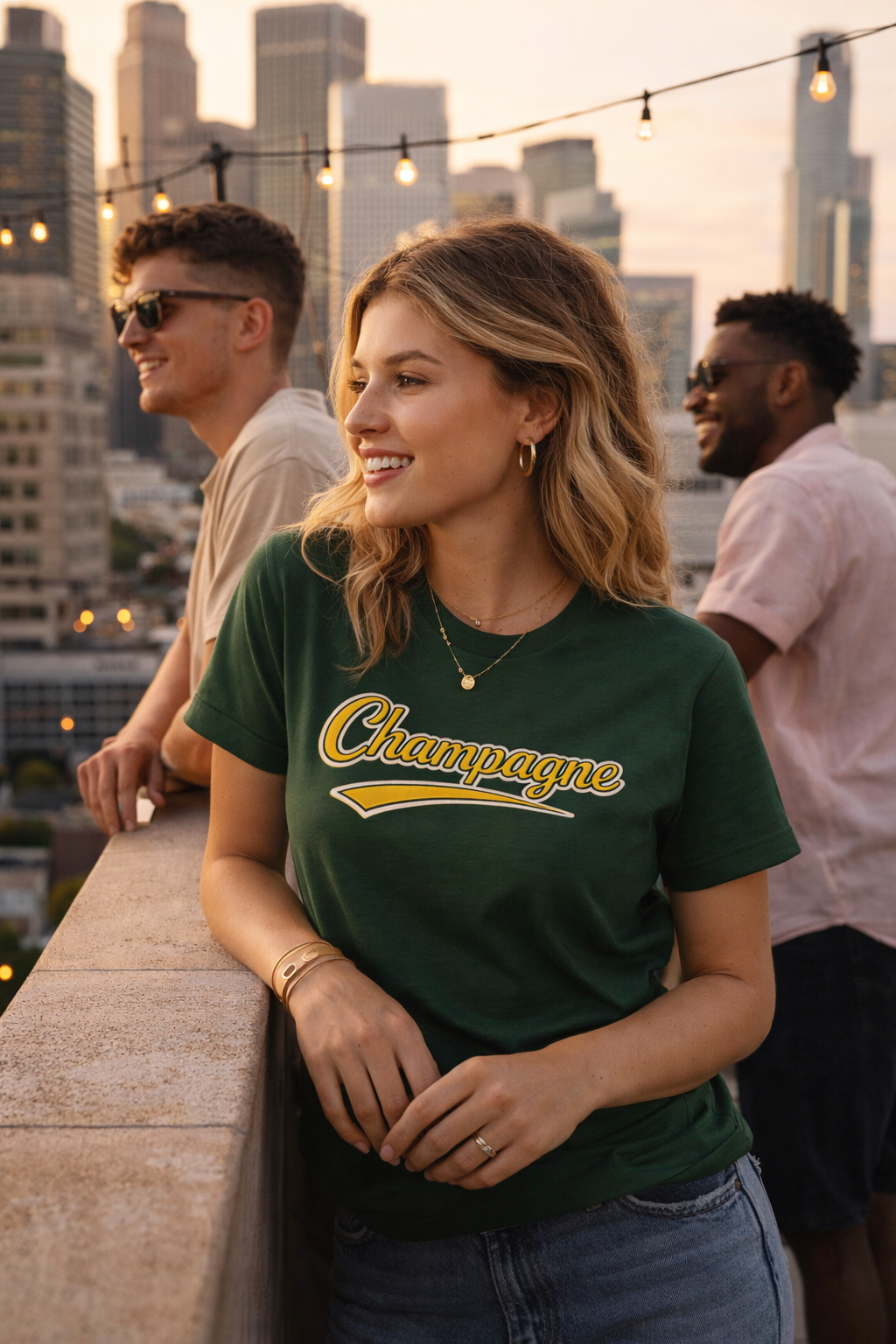 "Champagne" Script T-Shirt