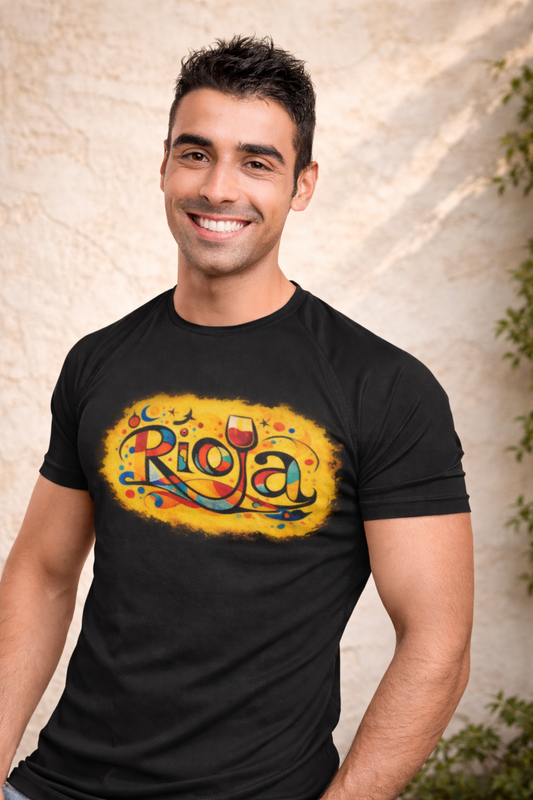 "Rioja" Gold Script Wine T-Shirt