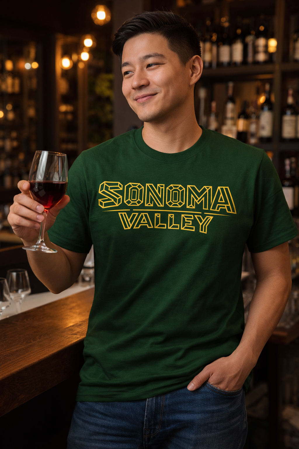 "Sonoma Valley" Geometric T-Shirt