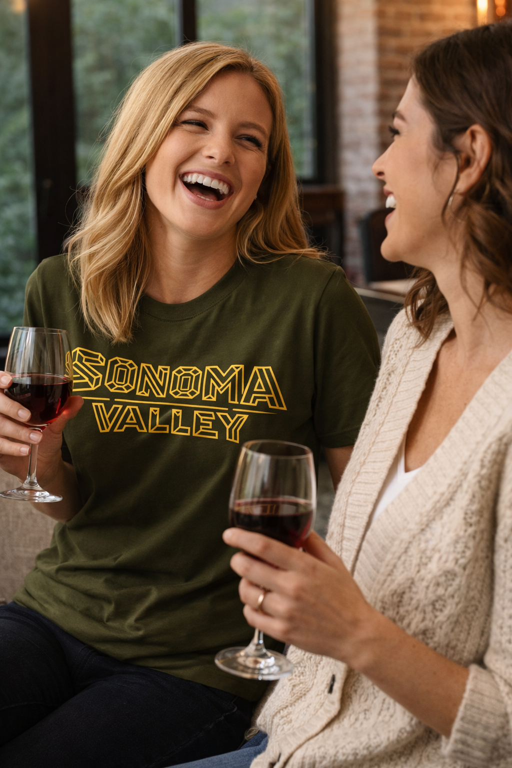 "Sonoma Valley" Geometric T-Shirt