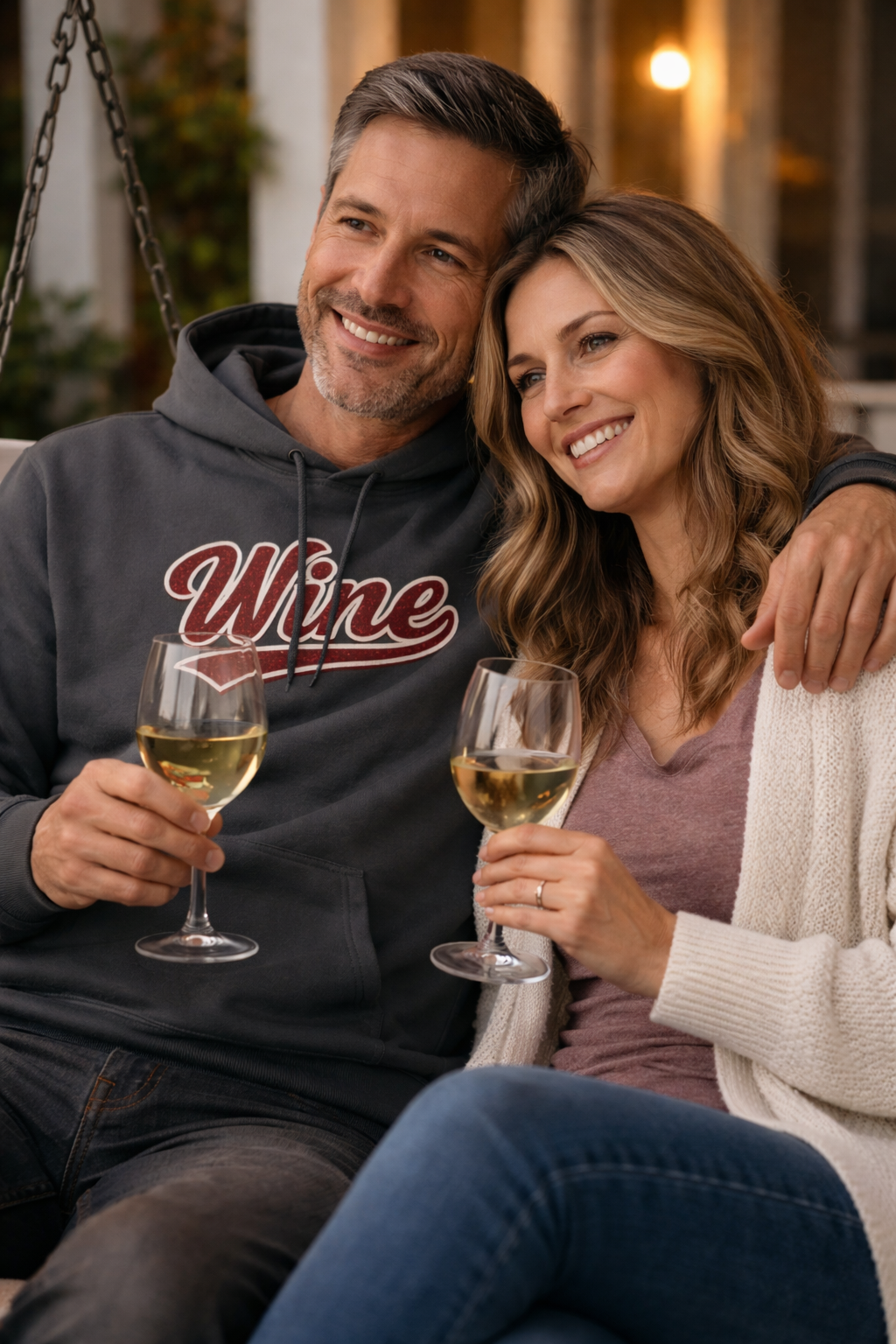 "Wine" Script Hoodie