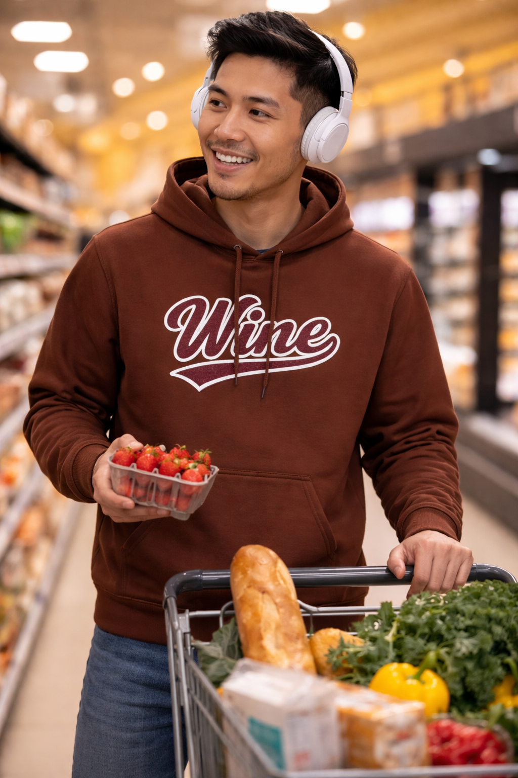 "Wine" Script Hoodie