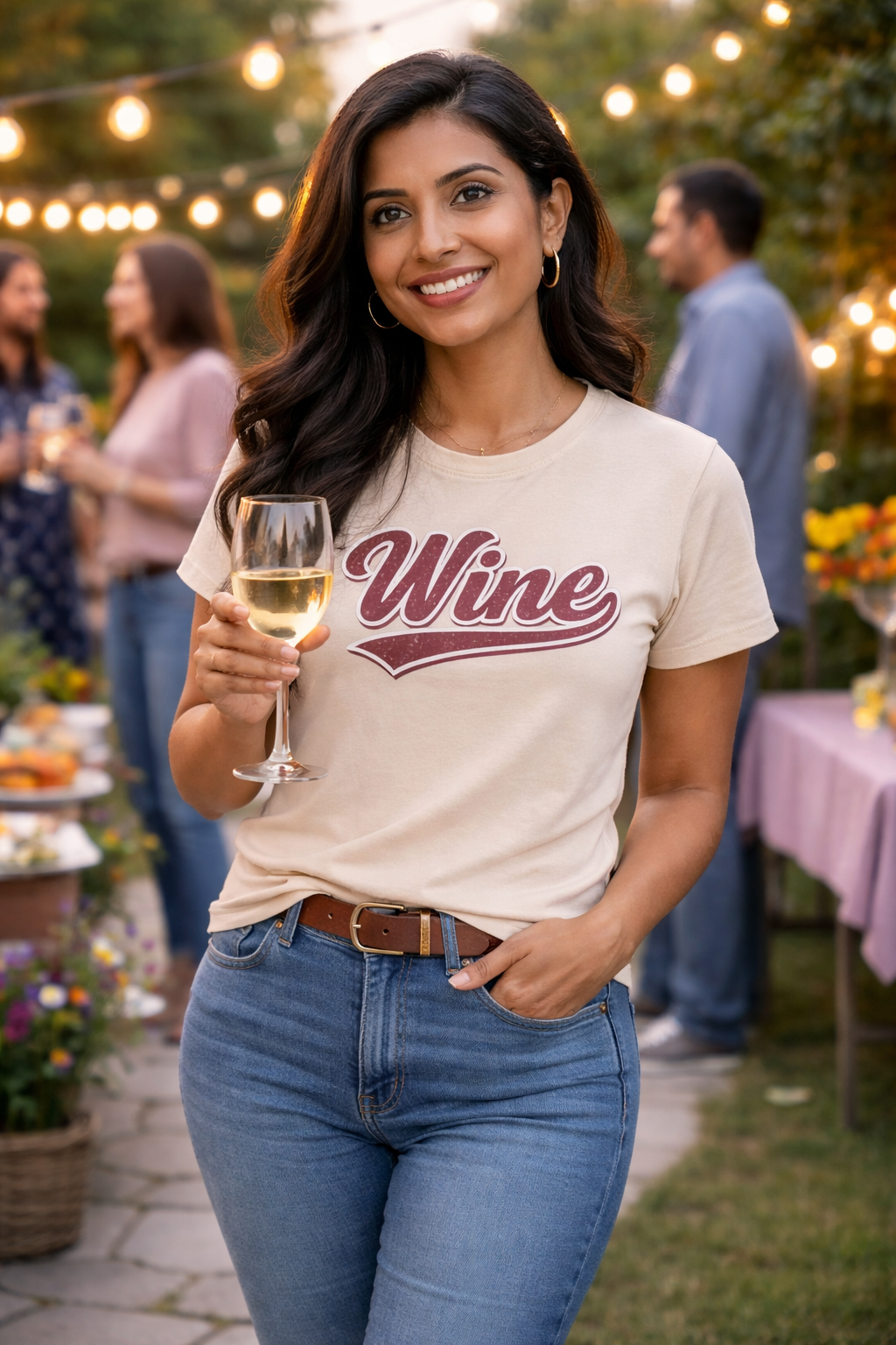 "Wine" Script T-Shirt
