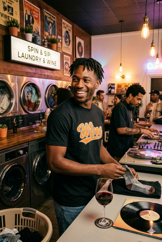 "Wine" Script Tee – The Color Series