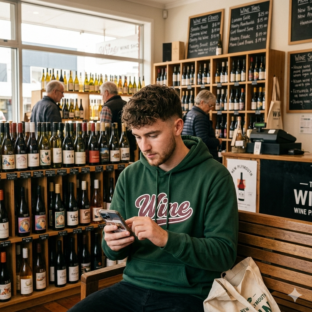"Wine" Script Hoodie