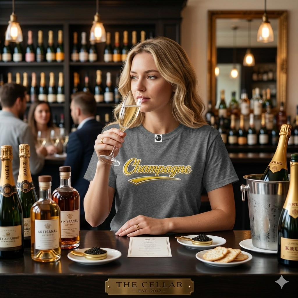 "Champagne" Script T-Shirt