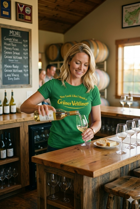 "You Look Like I Need a Grüner Veltliner" T-Shirt