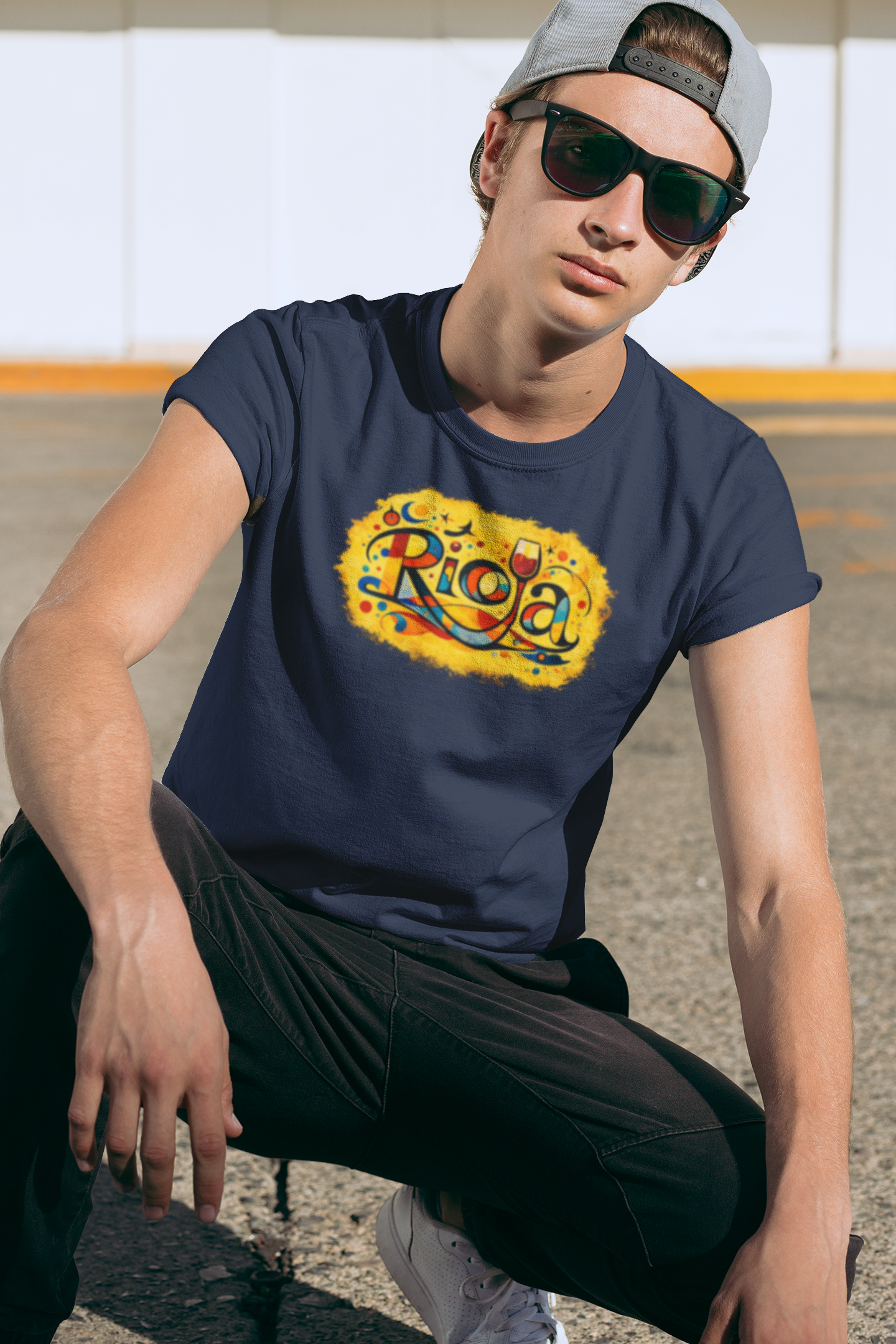 "Rioja" Gold Script Wine T-Shirt