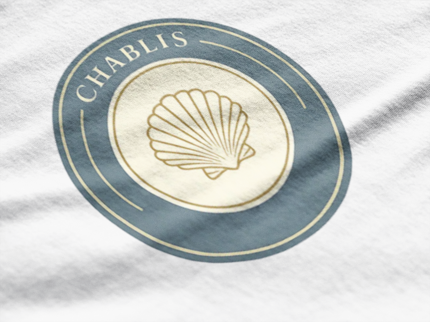 "Chablis" Crest Burgundy Chardonnay T-Shirt