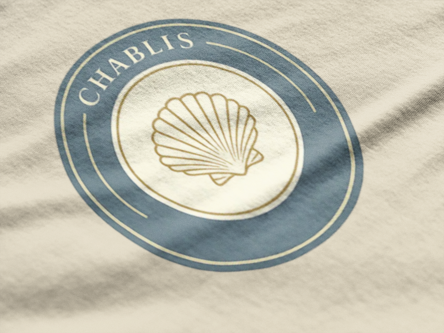 "Chablis" Crest Burgundy Chardonnay T-Shirt