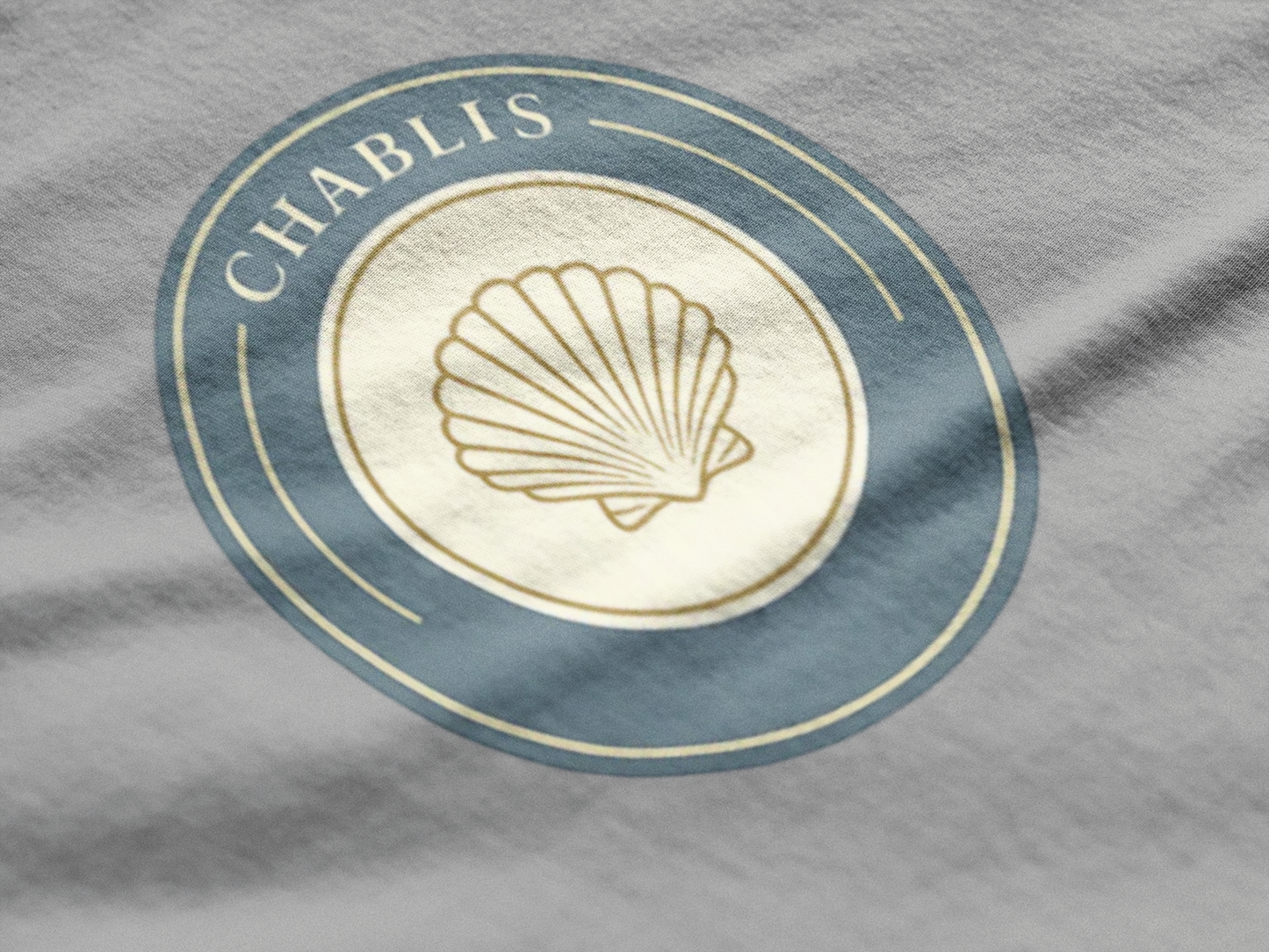 "Chablis" Crest Burgundy Chardonnay T-Shirt
