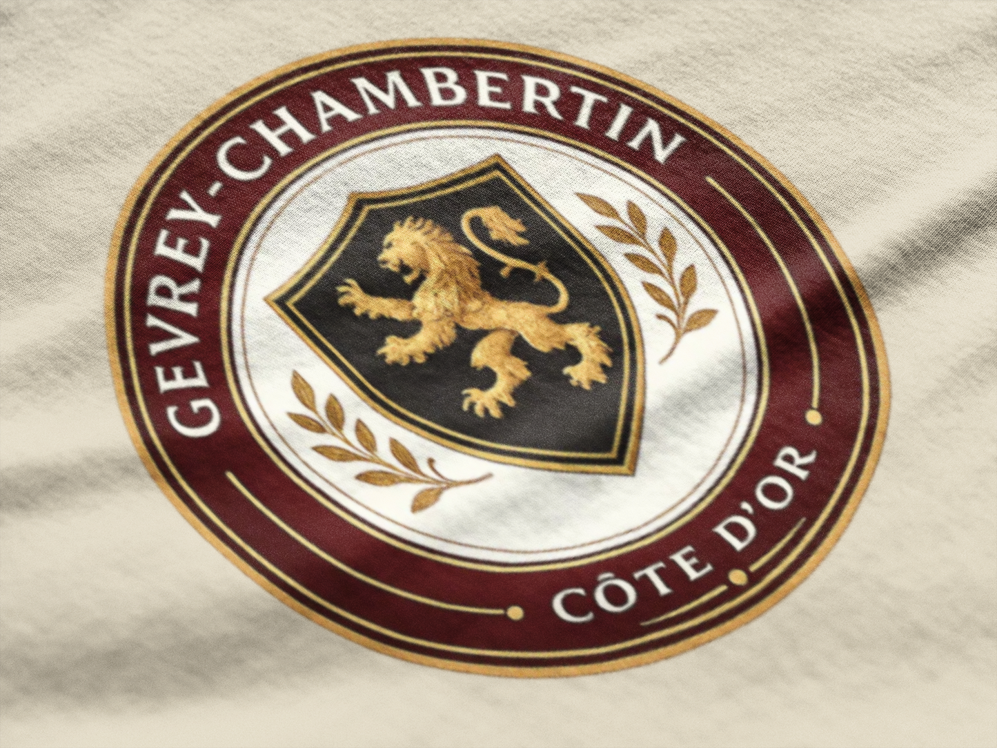 "Gevrey-Chambertin" Crest Côte de Nuits Burgundy T-Shirt