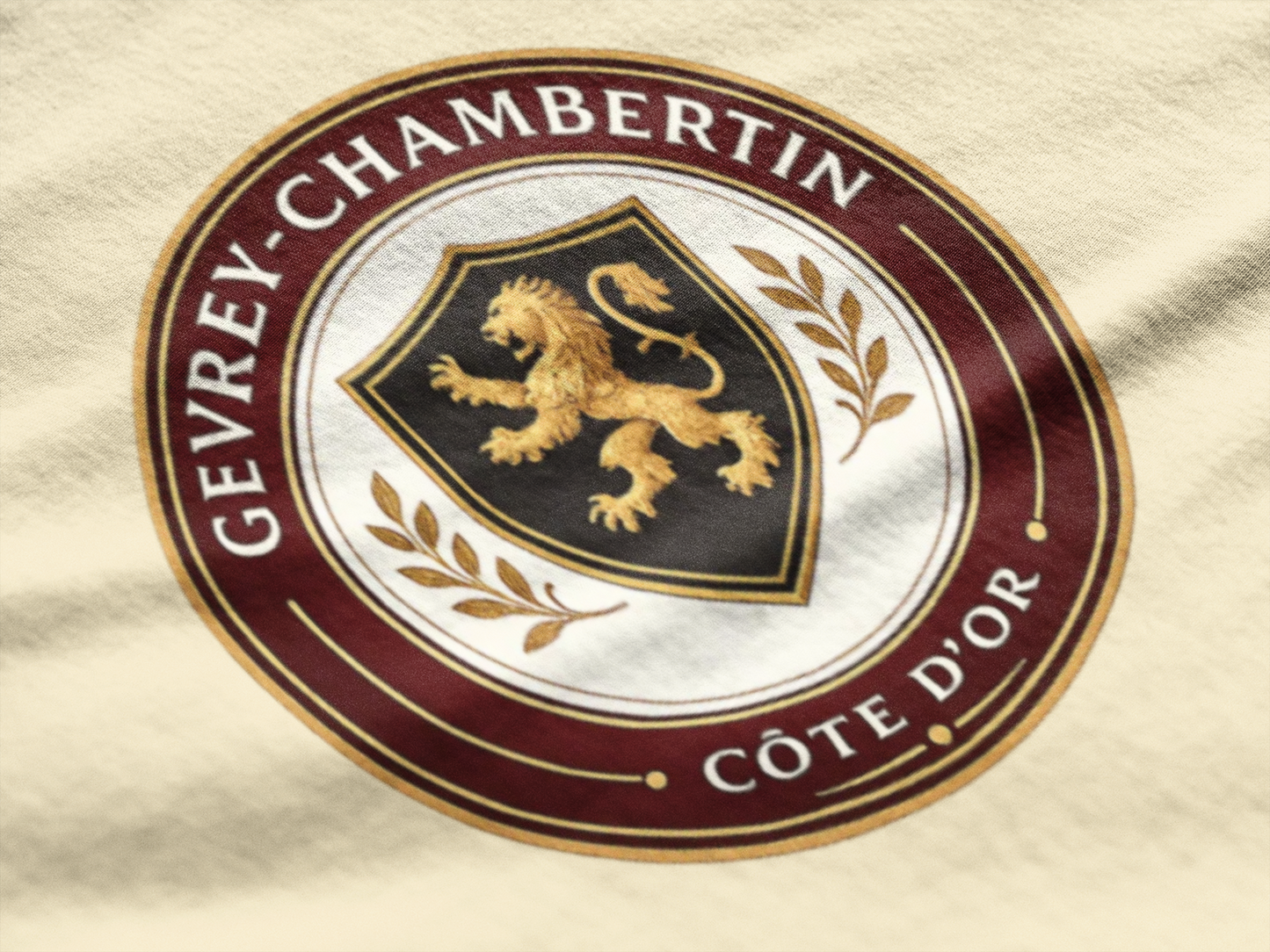 "Gevrey-Chambertin" Crest Côte de Nuits Burgundy T-Shirt