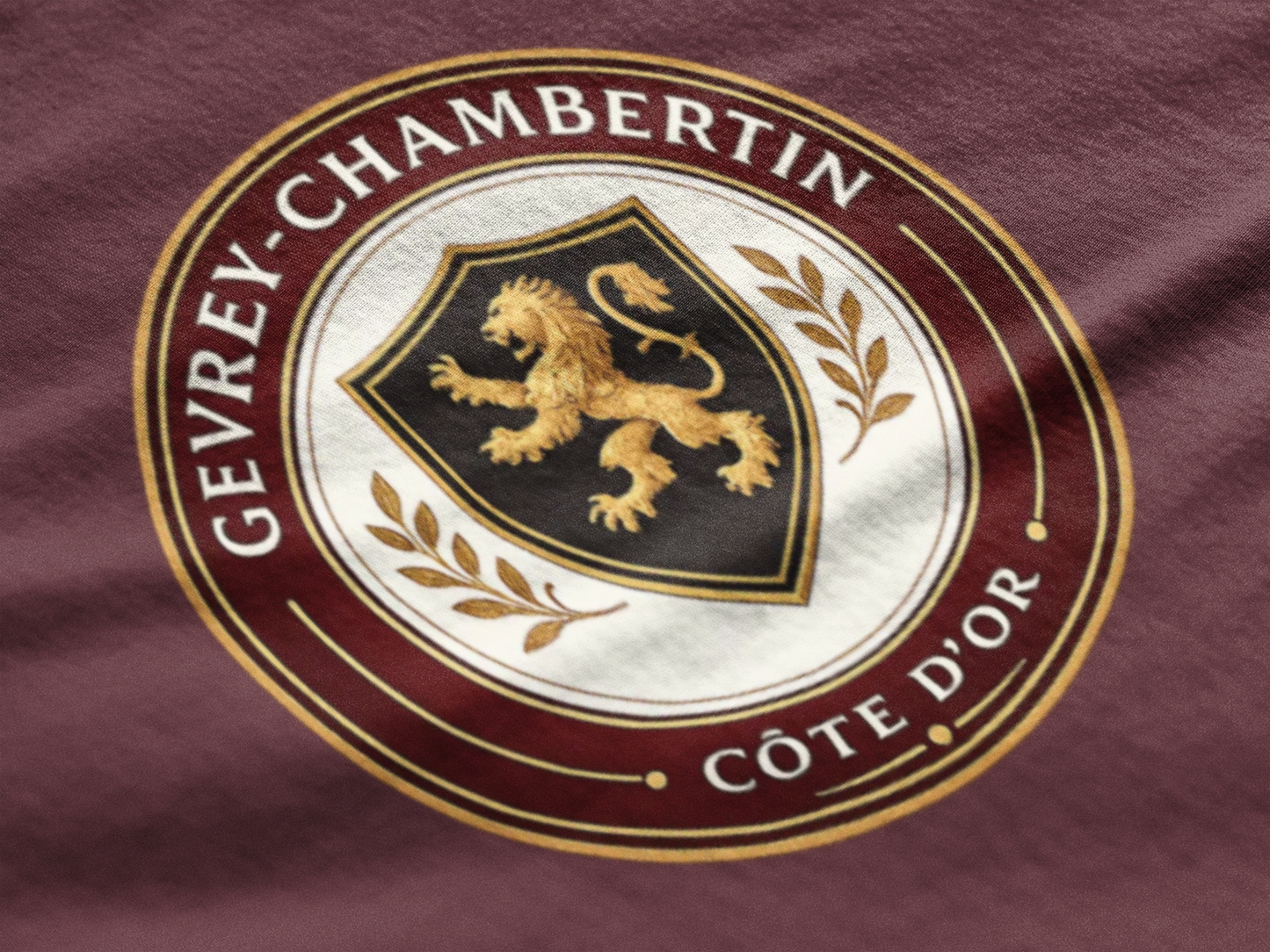 "Gevrey-Chambertin" Crest Côte de Nuits Burgundy T-Shirt
