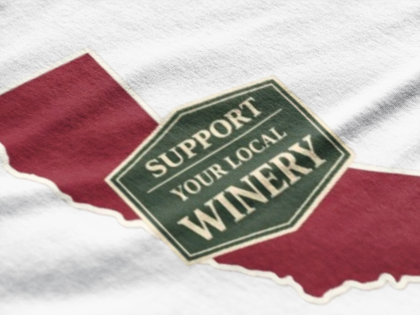 "Support Your Local Winery" California Wine Lover T-Shirt