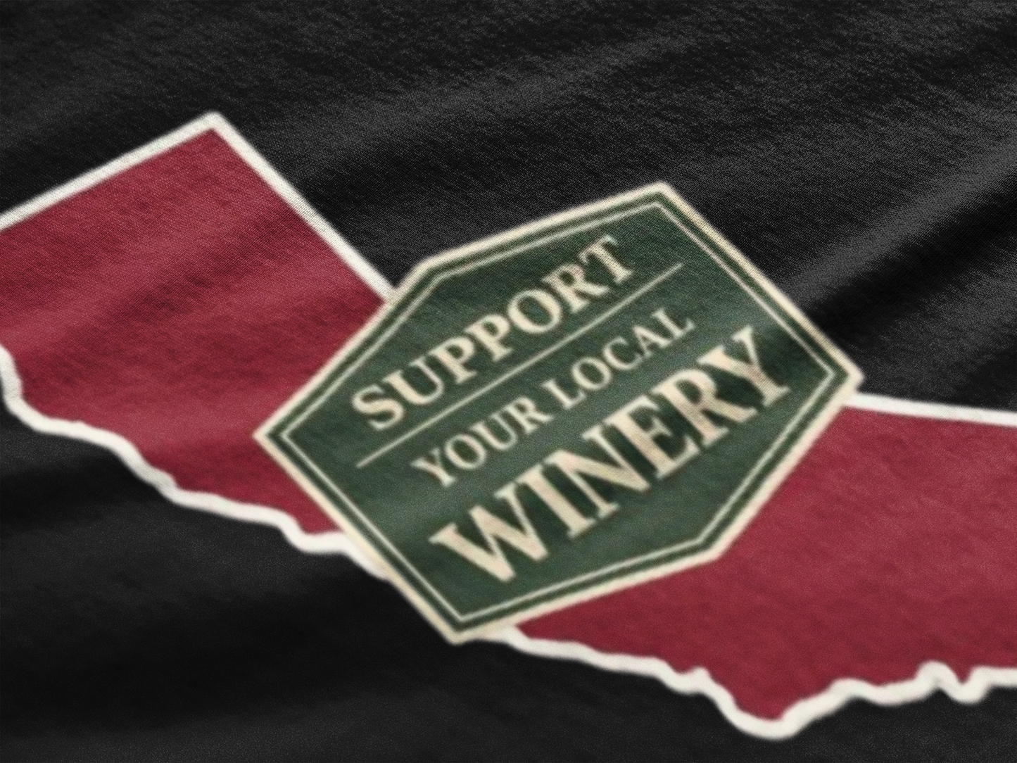 "Support Your Local Winery" California Wine Lover T-Shirt