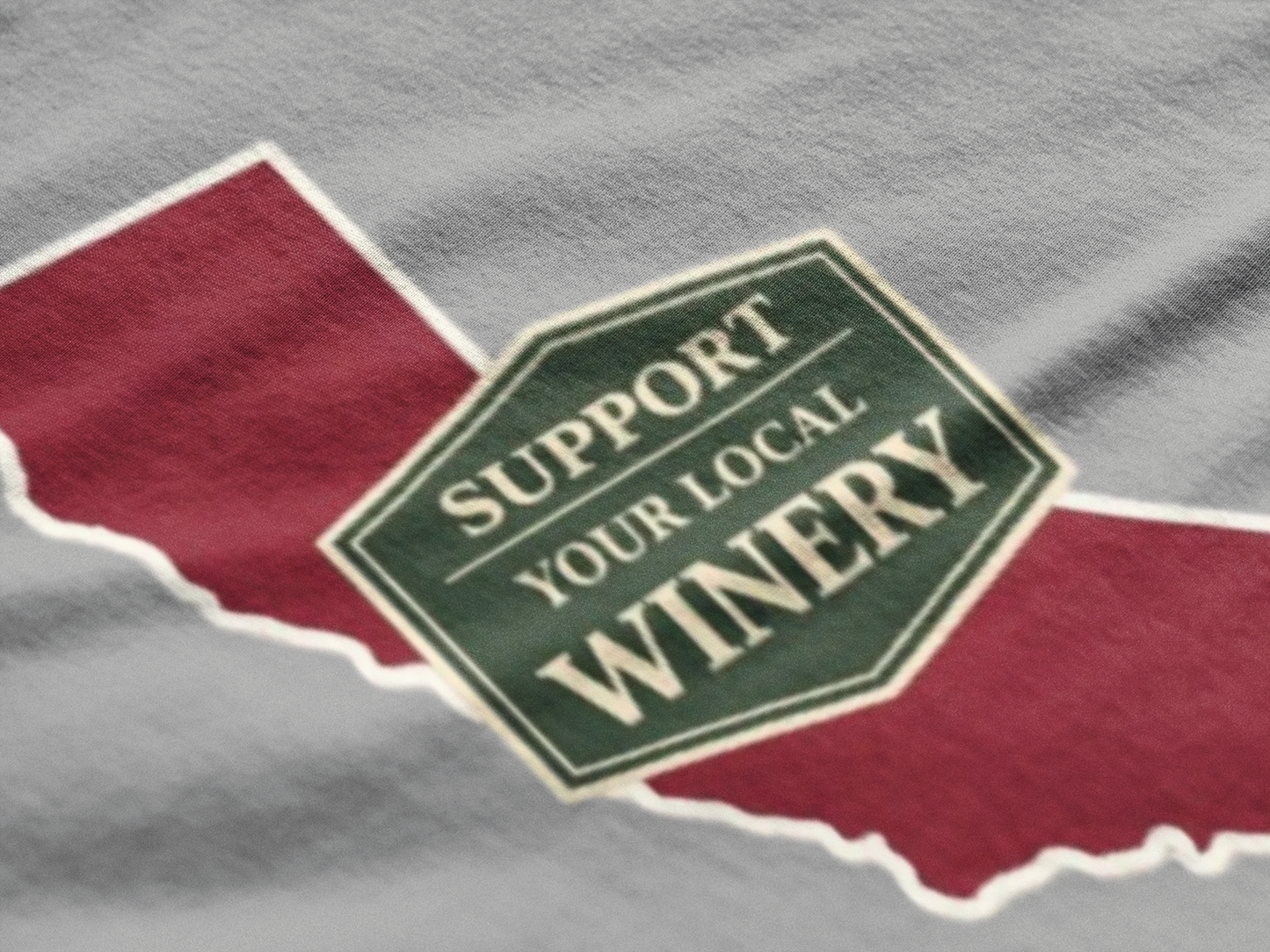 "Support Your Local Winery" California Wine Lover T-Shirt