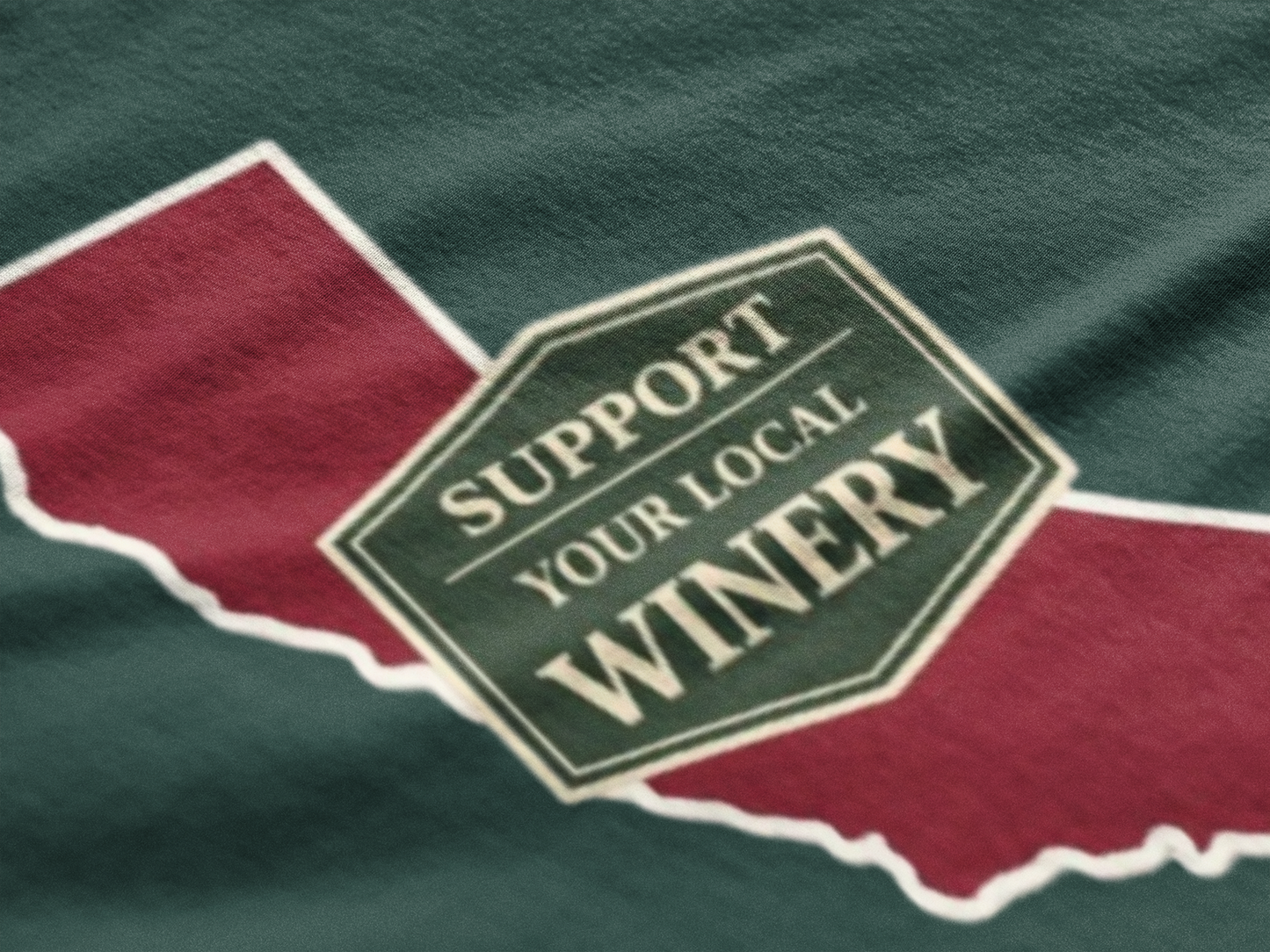 "Support Your Local Winery" California Wine Lover T-Shirt