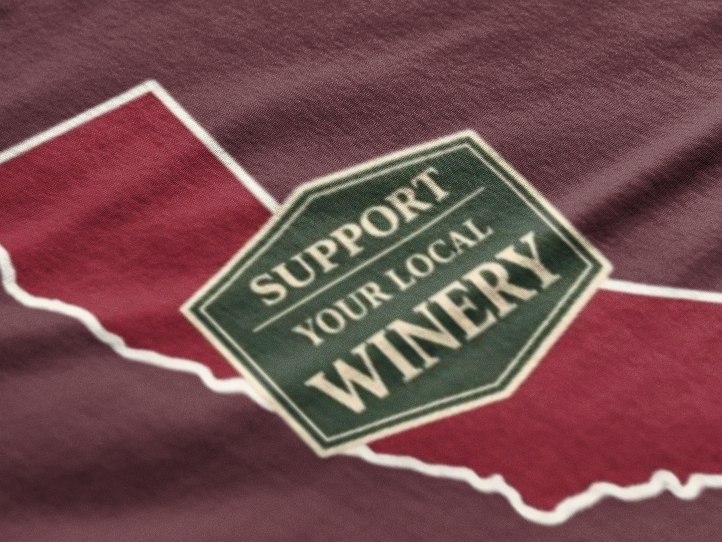 "Support Your Local Winery" California Wine Lover T-Shirt
