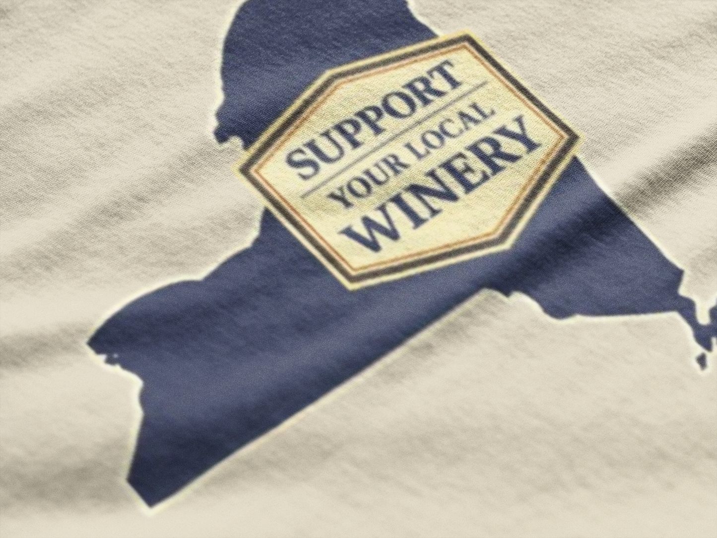 "Support Your Local Winery New York Shirt", New York State Wine Lover T-Shirt