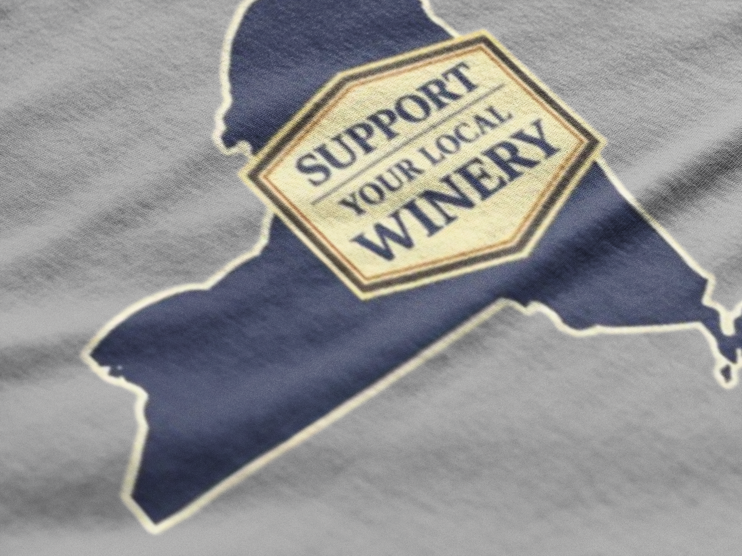 "Support Your Local Winery New York Shirt", New York State Wine Lover T-Shirt