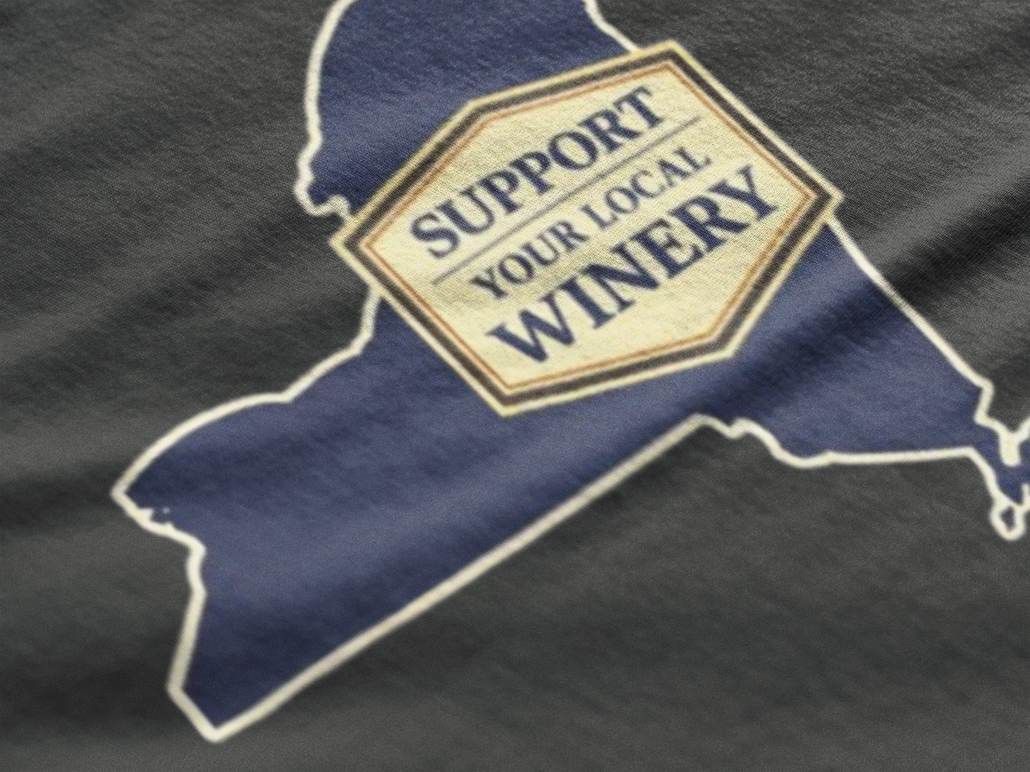 "Support Your Local Winery New York Shirt", New York State Wine Lover T-Shirt