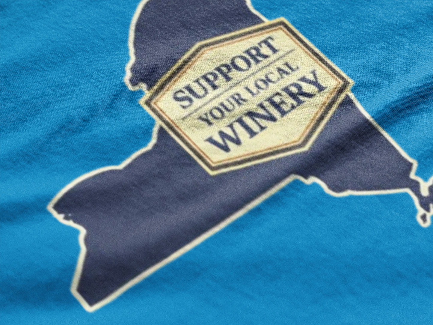 "Support Your Local Winery New York Shirt", New York State Wine Lover T-Shirt